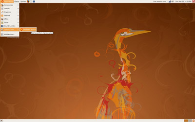 Ubuntu Hardy Heron screenshot